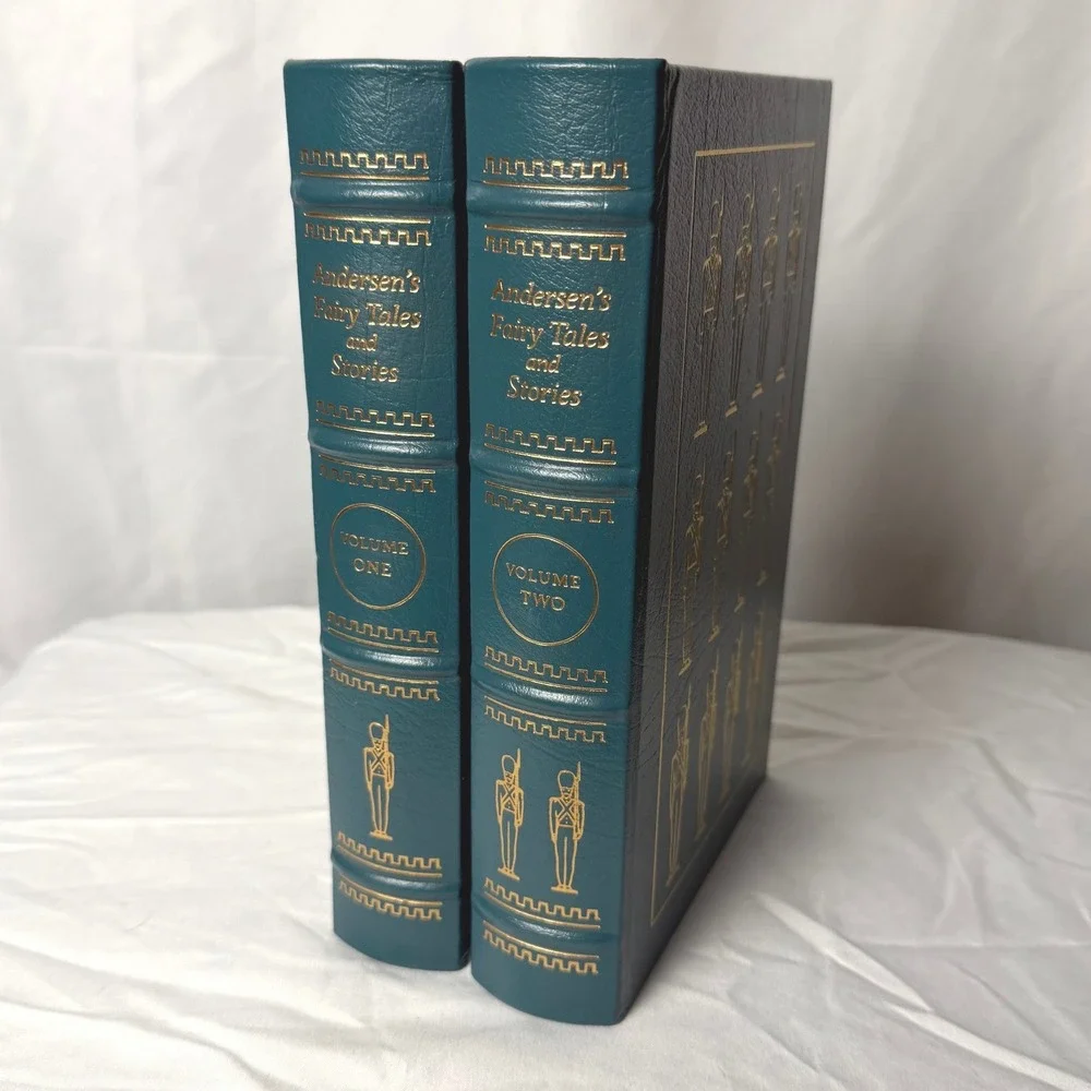 VTG Hans Christian Andersen's FairyTales & Stories Easton Press Leather 2-Volume
